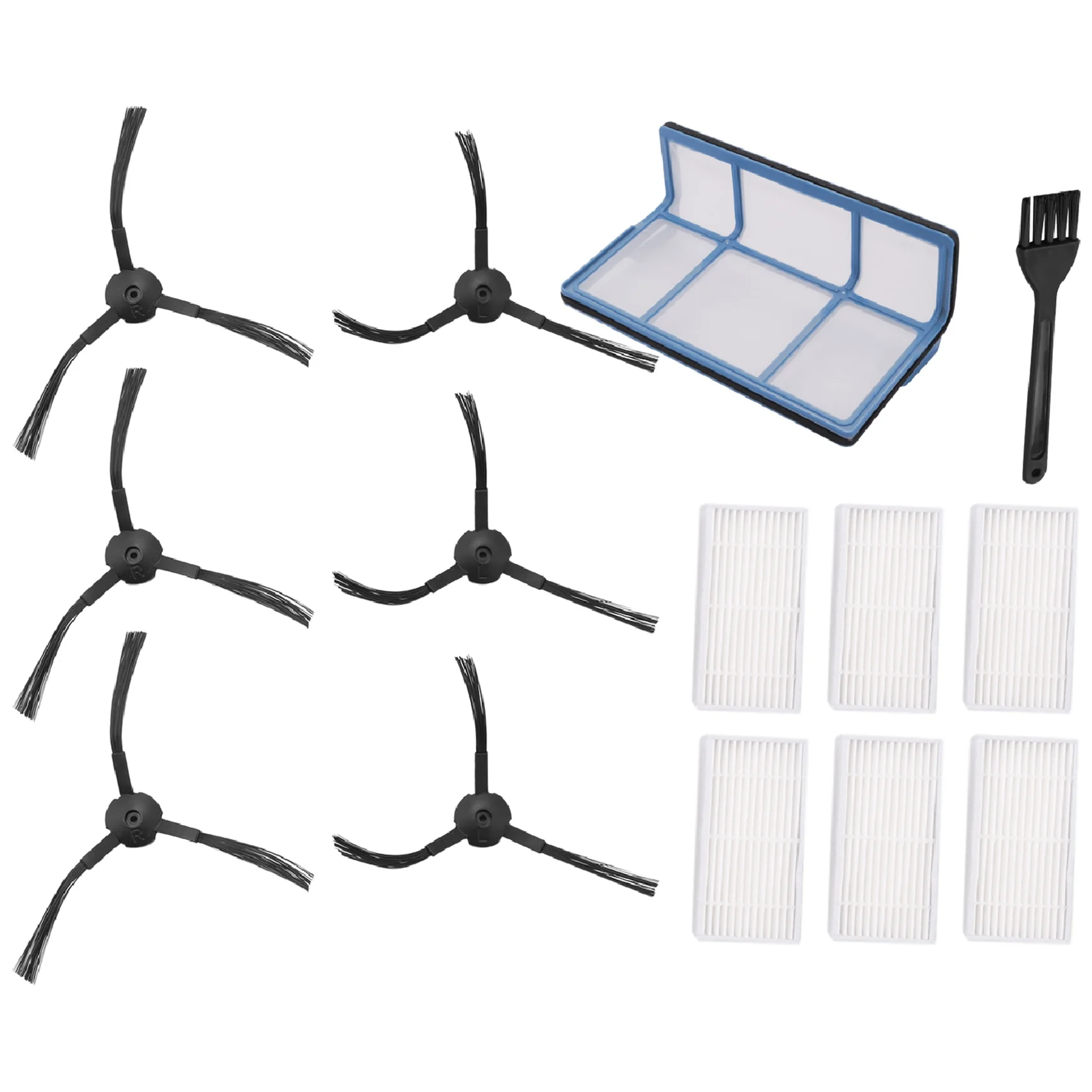 

Vacuum Filter Kit Replacement for Robotic Vacuum V3 V3S V5 V5S,Pro Robot Vacuum Cleaner Filters and 6 Side Brushes and 1