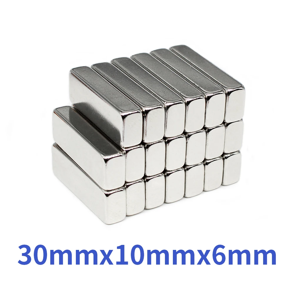 Блок мощных магнитов N35 лист постоянных сильный неодимовый магнит 30x10x6 мм 2/5/10/20/50