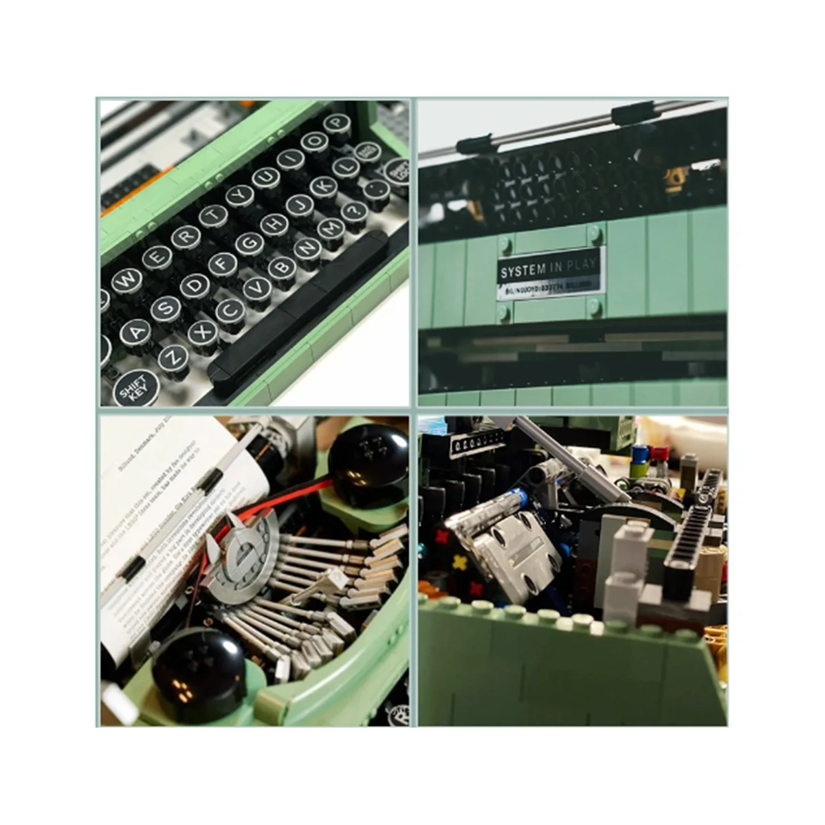 Машина для маркировки кирпичей в стиле ретро совместима с клавиатурой детей