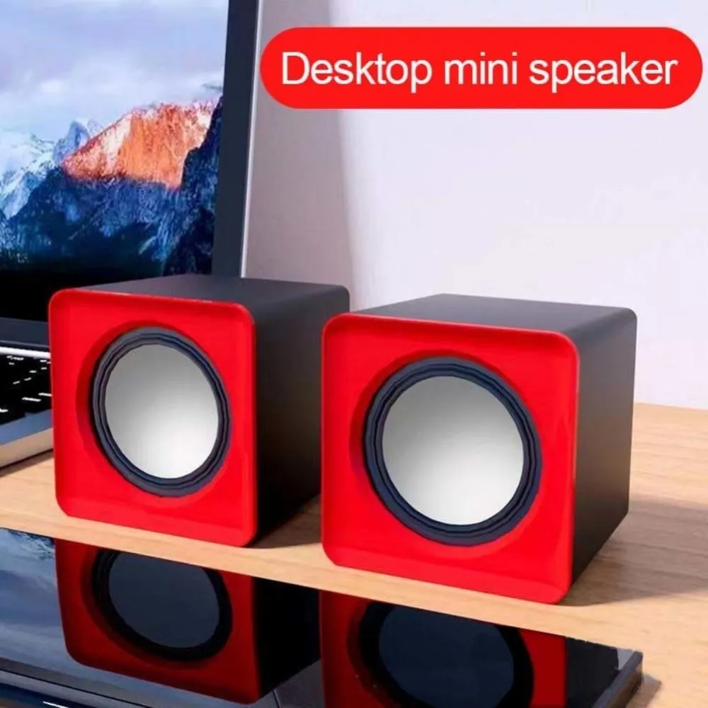 

2023 New 2PCS/Set Mini Computer Speaker USB Wired Speakers Universal Stereo Sound Surround Loudspeaker For PC Laptop Notebook