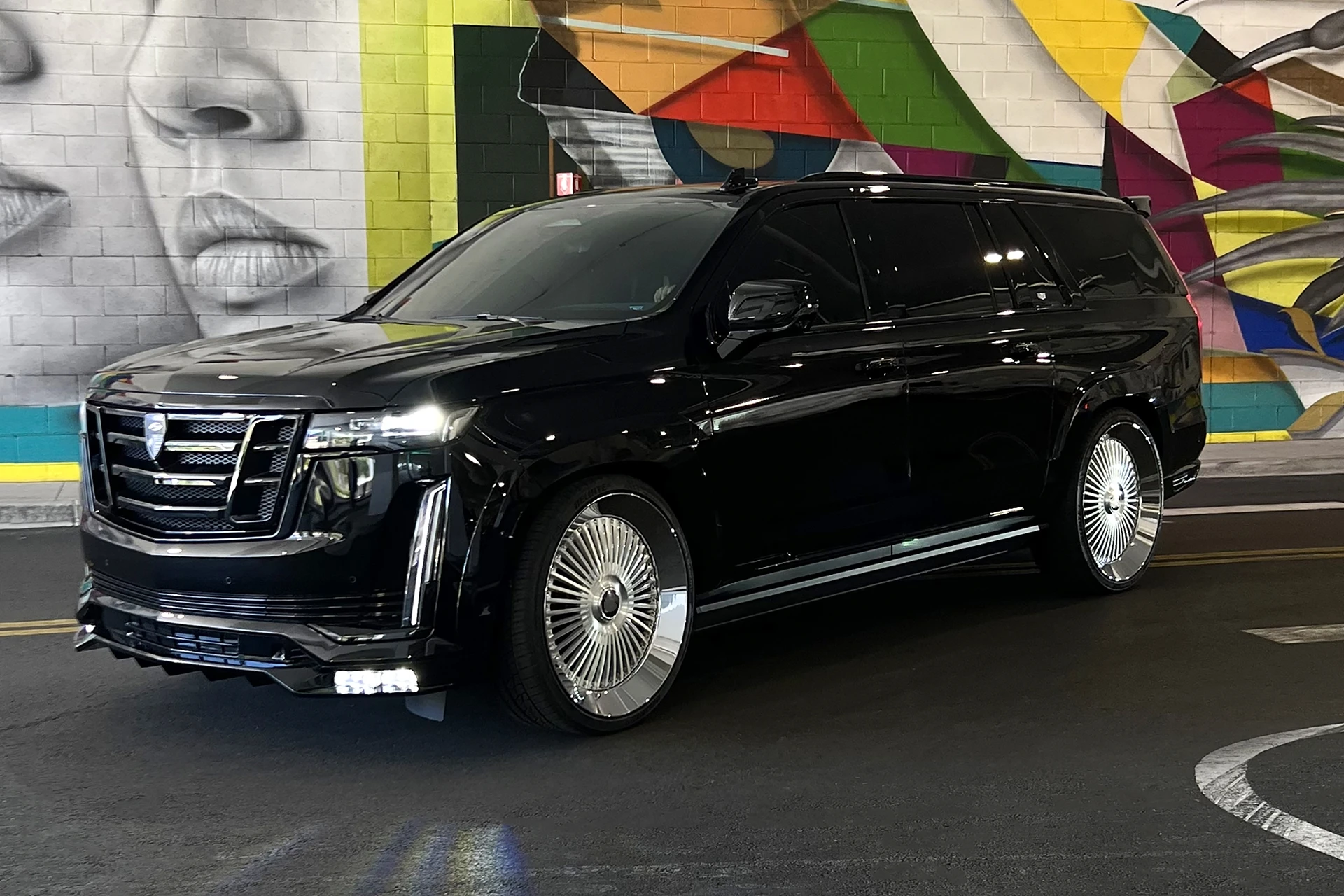 Фото Кованые диски на заказ для Cadillac Escalade, глубокие, полированные, высококачественные, 3-х и 2-х компонентные, 22, 23, 24 дюйма №3
