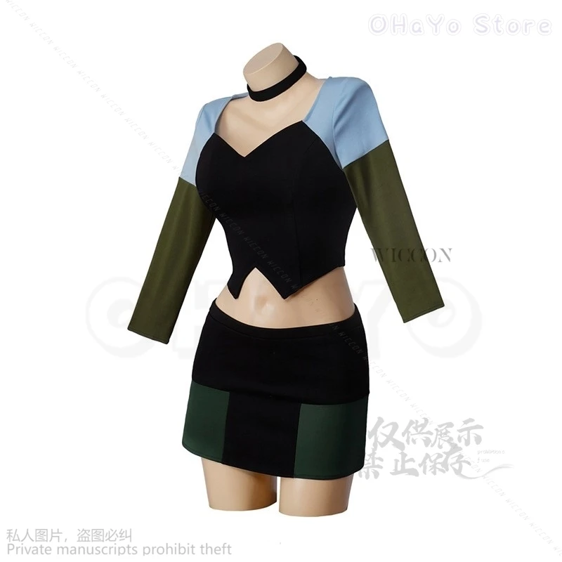 Аниме Total Drama Island Гвен Косплей Костюм Комплект галстуков Студенты Рождество