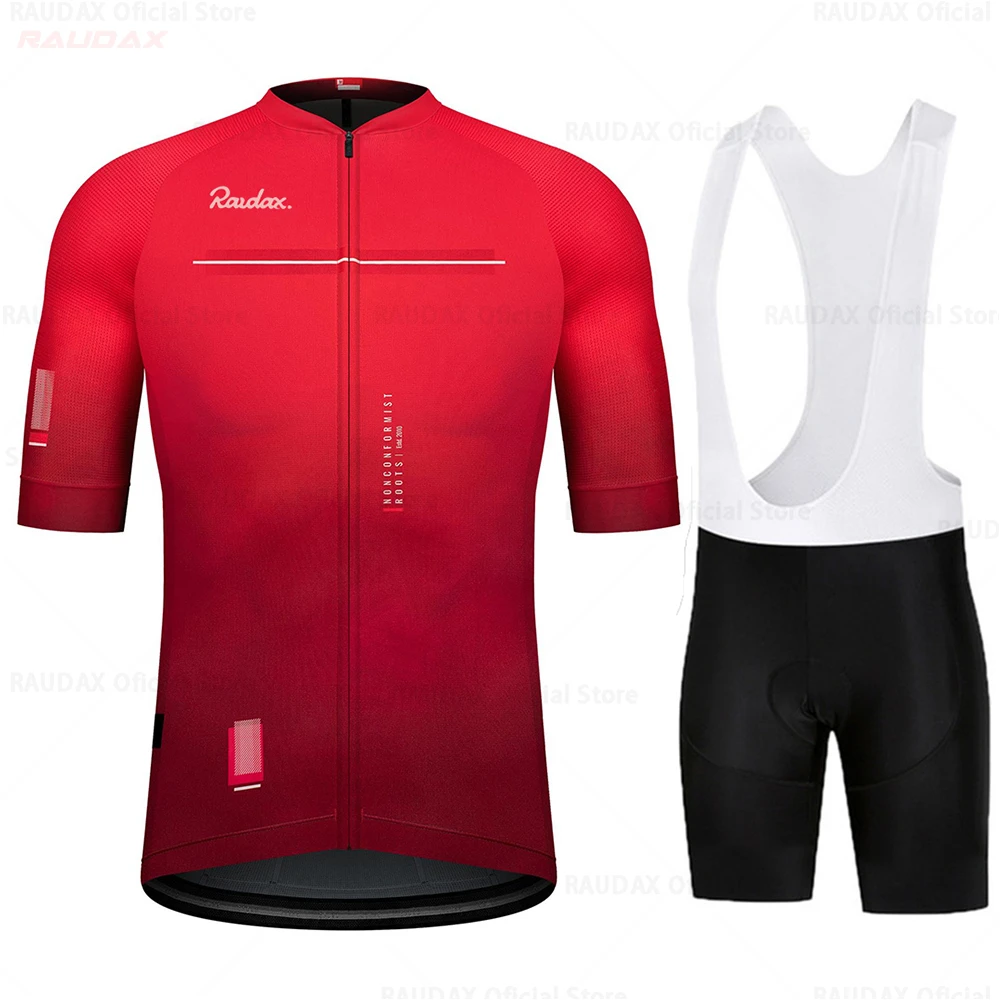 

2023 Summer Red Outdoor Cycling Jersey Set Men Summer Cycling Wear Mountain Bicycle Clothing MTB Bike Suits Ropa Hombre Ciclismo