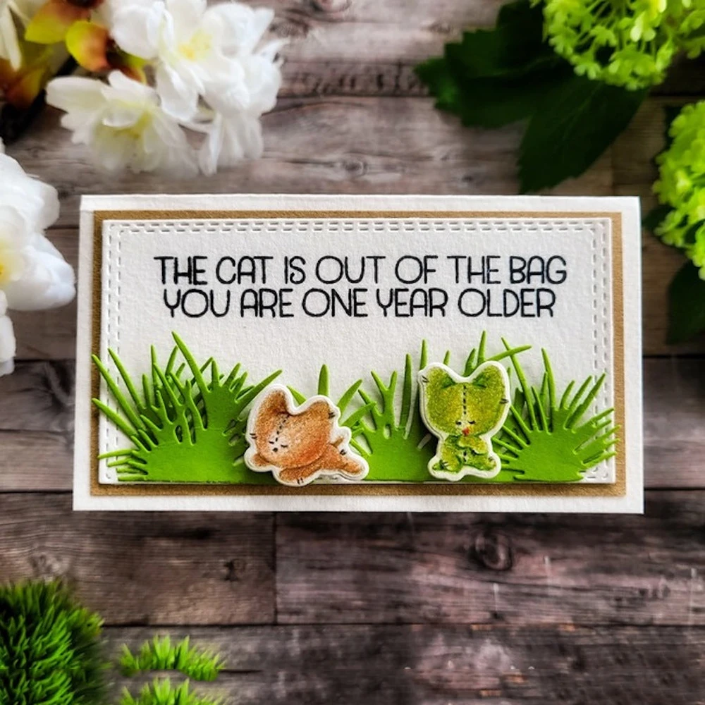 Металлические пресс-формы счастливая богиня трава граница Сделай Сам