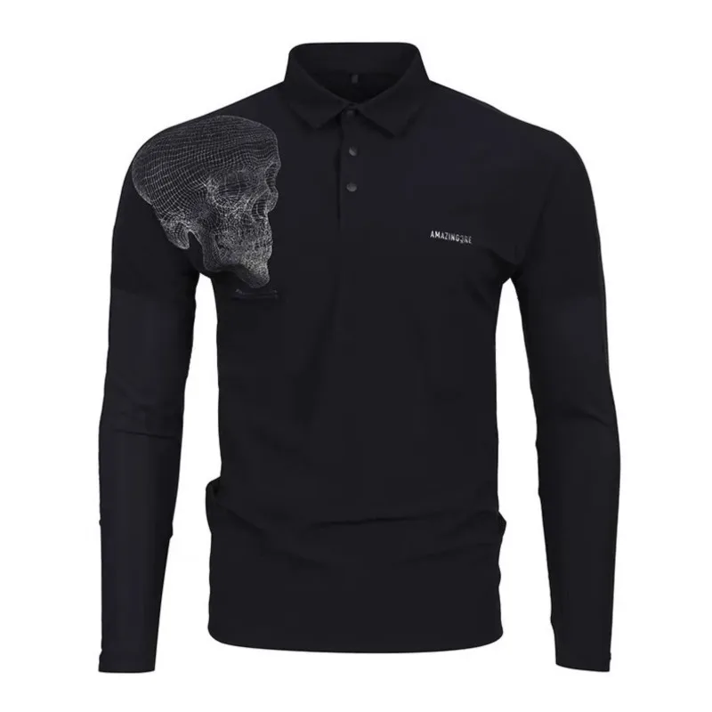

Men's Polo Golf Shirts Long Sleeve Tennis Tops