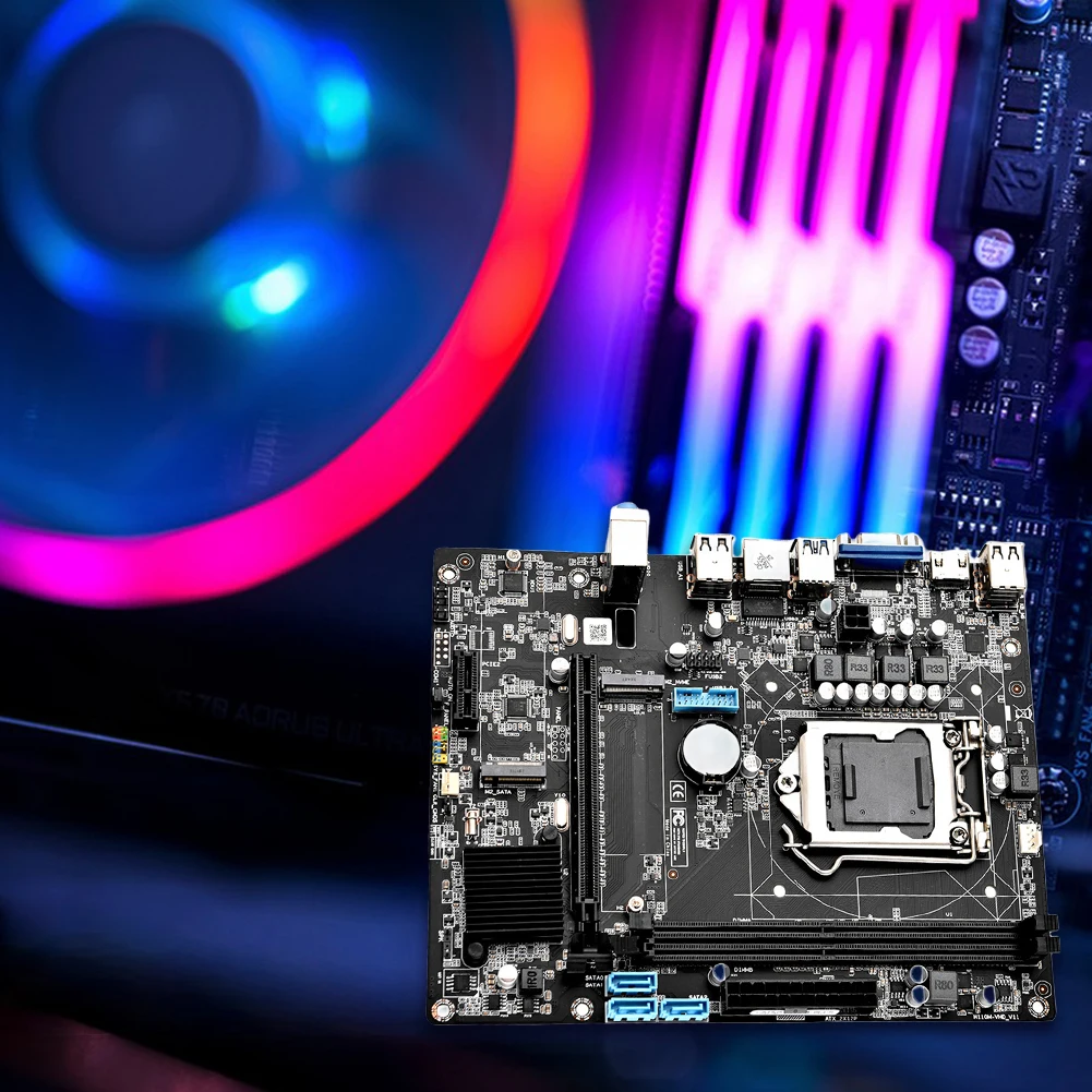 Материнская плата LGA1151 для компьютера, USB3.0, SATA3.0, стандартная десктопная материнская плата DDR4 * 2, память 64 ГБ, максимальная поддержка Core 6/7/8/9 Gen