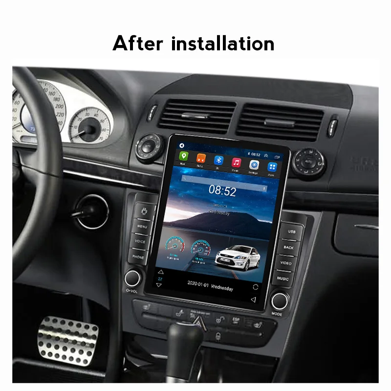 Android 11 Carplay для вертикального автомобильного радиоприемника Tesla Video Stereo Multimedia Player