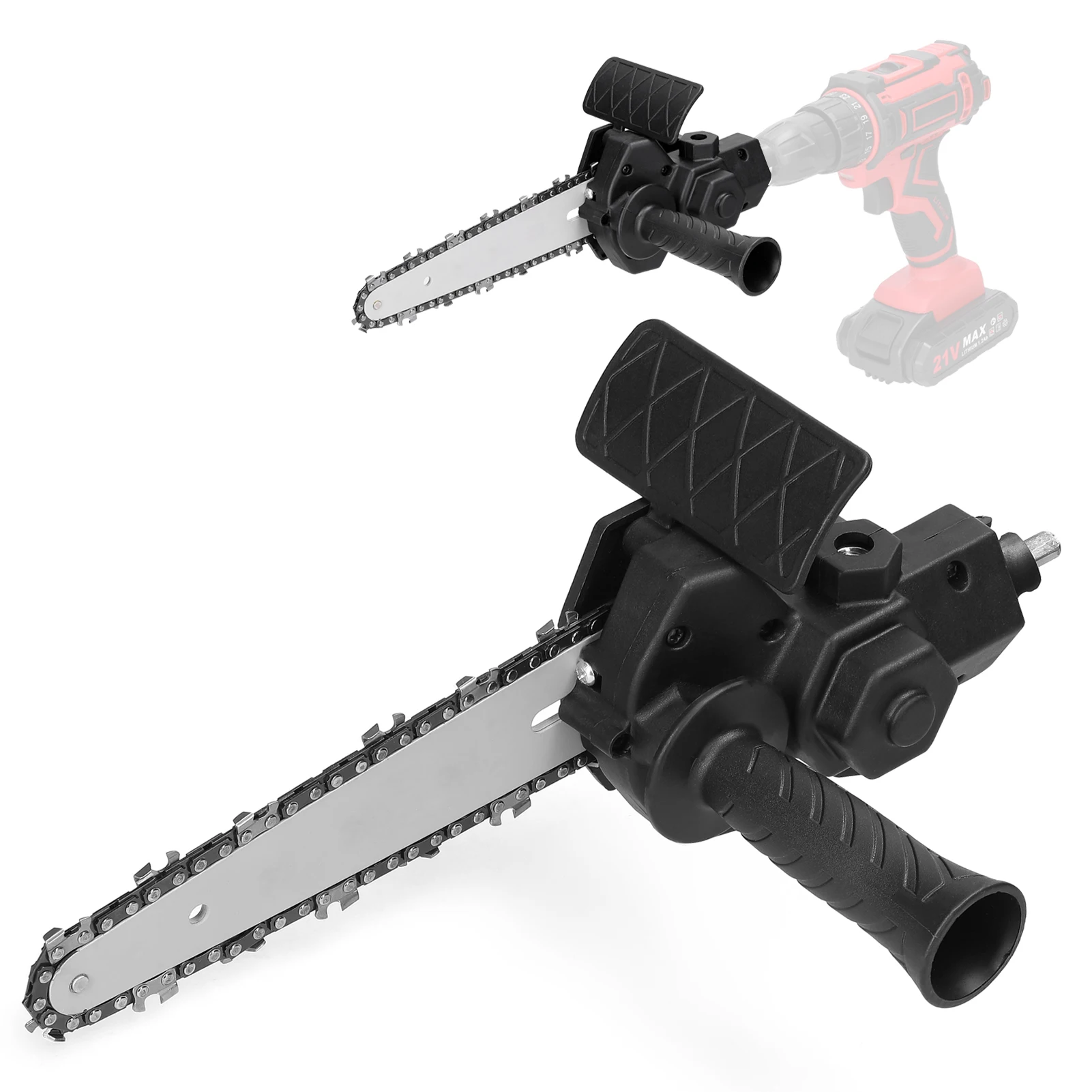

6 Inch Electric Drill Modified To Electric Chainsaw Tool Attachment Electric Chainsaws Accessory Practical Modification Tool Set