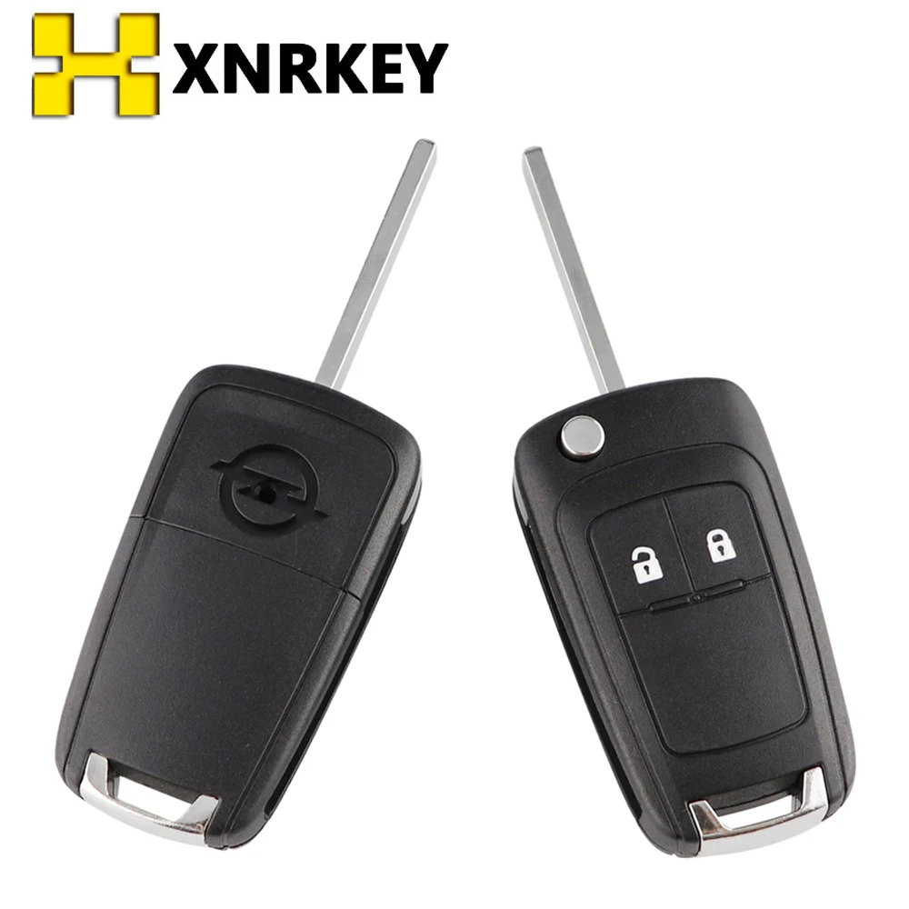 

XNRKEY 2 кнопки для Buick OPEL VAUXHALL Zafira Astra Insignia Holden удаленный Автомобильный ключ оболочка Брелок чехол Флип HU100 лезвие