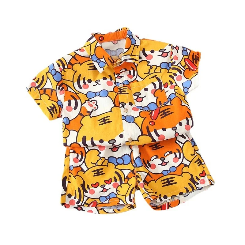 

New Summer Baby Clothes Children Boys Girls Cartoon Shirt Shorts 2Pcs/Sets Toddler Casual Costume Infant Outfits Kids Tracksuits