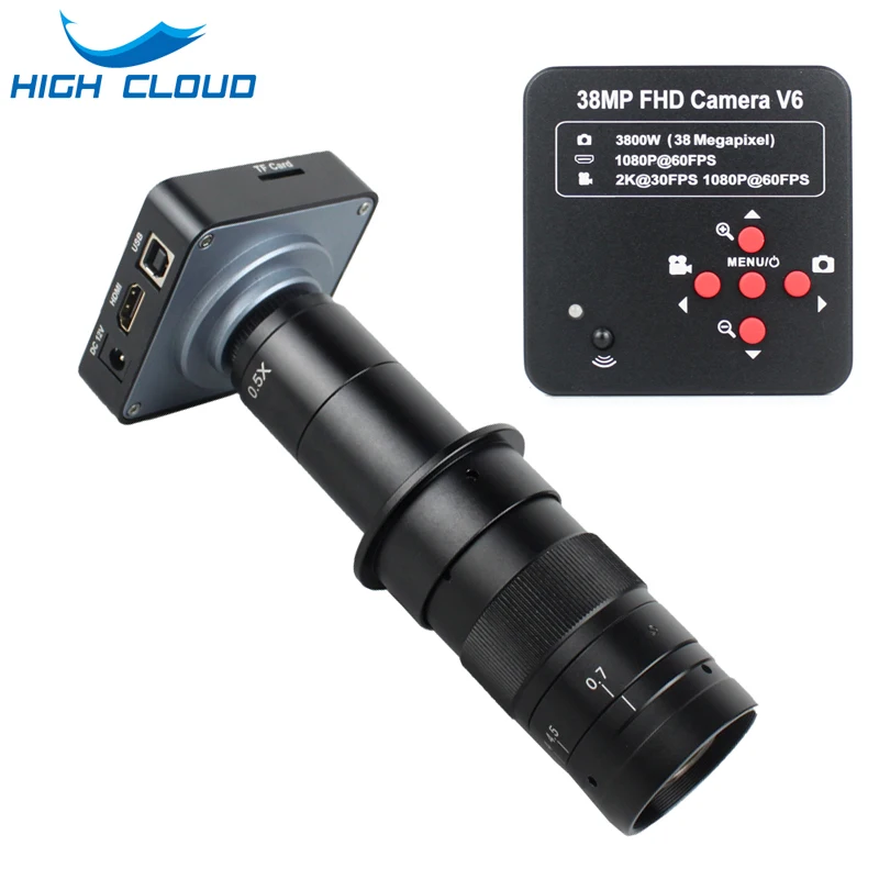 

120X 180X 300X Industry Digital Video Microscope Camera HDMI USB Output Magnifier For PCB Jewelry Repair Phone Repair Kit
