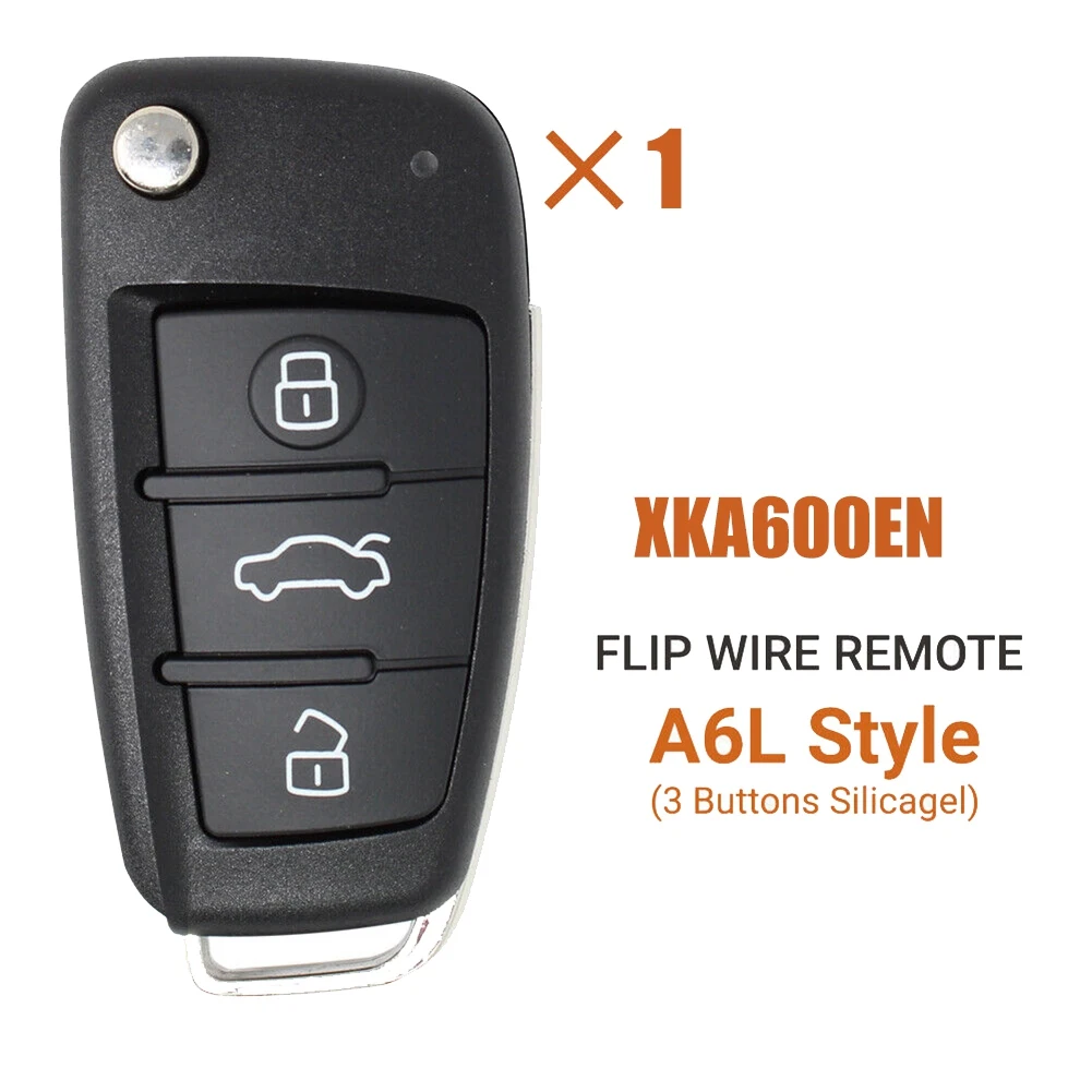 

For Xhorse XKA600EN Universal Wire Remote Key Flip Fob 3 Buttons for Audi A6 Q7 Type for VVDI Key Tool
