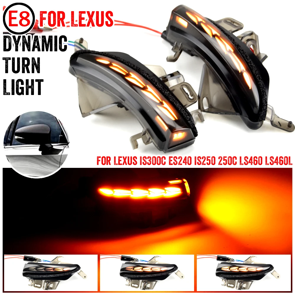 

For Lexus RC F Sport IS250 XE30 GS350 GS450h ES250 CT200H LS460 Dynamic Indicator Mirror Sequential Blinker Turn Signal Light