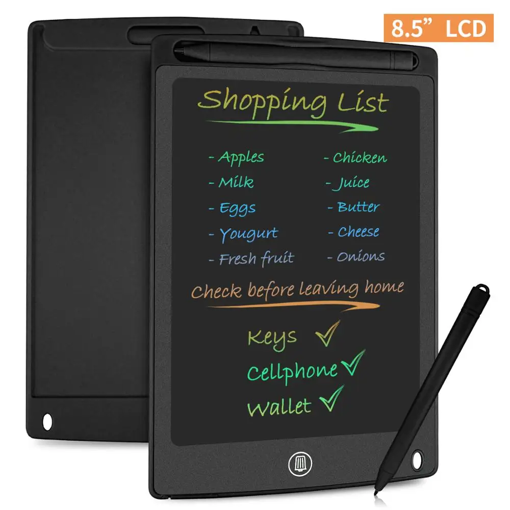 Fun 8.5 Inches Colorful Writing Drawing Tablet Electronic Digital LCD Graphic Boards Doodle Notepad Erasable Handwriting Pads