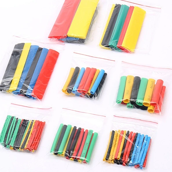 

140-640pcs Bagged boxed color set heat household wire repair tube Heat Shrink Tube Thermoresistant Insulation