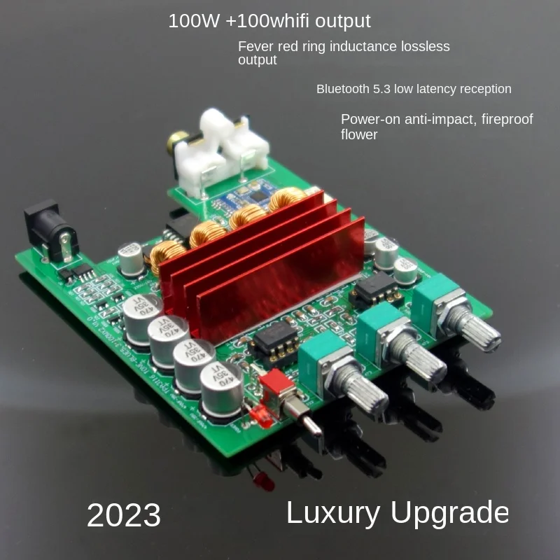 

BL53A TPA3116 2.0 Digital Amplifier Board Home 100W * 2 Red Ring Inductor Luxury Edition Bluetooth 5.3