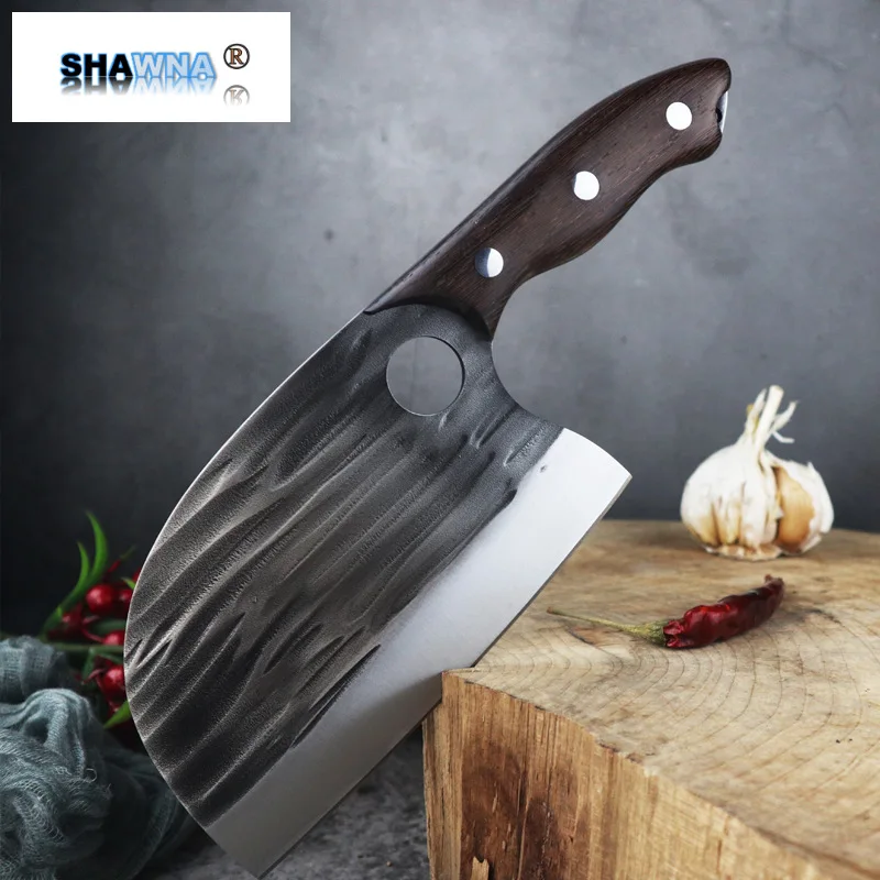 

Stainless Steel Chef Knife Handmade Forged Sharp Cleaver Wide blade Professional Butcher Knife Utility Vegetable Knives