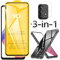 3 in 1 tempered glass phone cases for samsung a53 a32 a22 a33 a73 5g cover a23 screen protector a 32 samsung galaxy a53 case