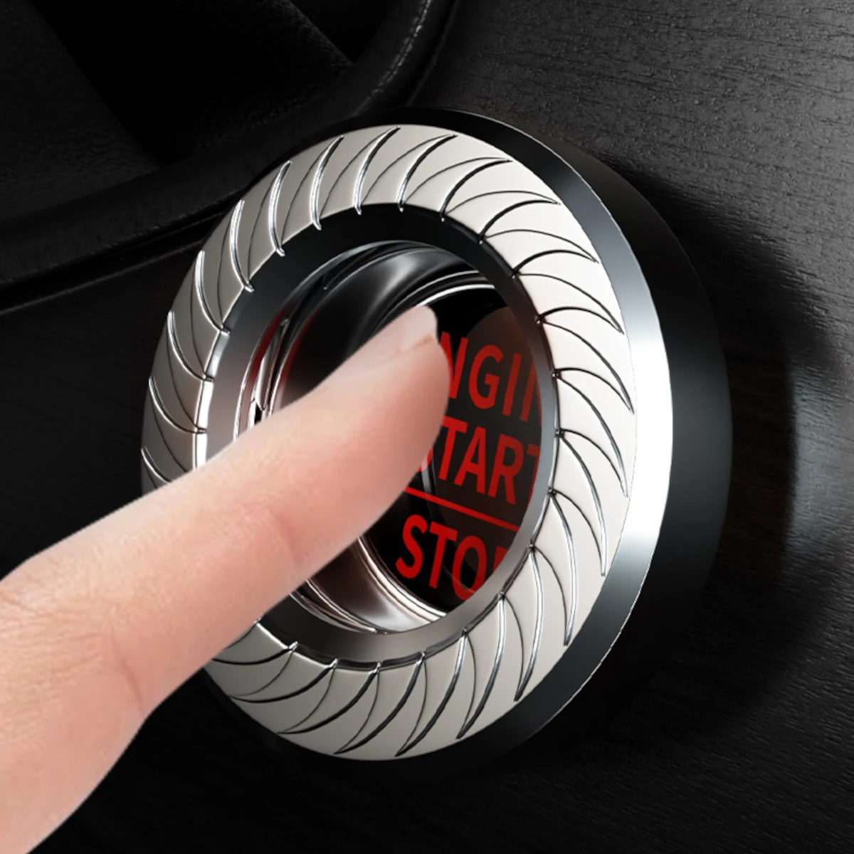 Автомобильная кнопка запуска и остановки двигателя задняя крышка вращающаяся