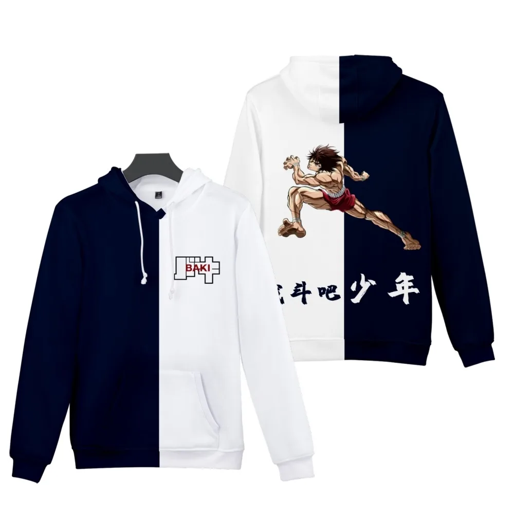 

3D Anime Hanma Baki Hoodies Men Women Sweatshirts Unisex Pullovers Fashion Kids Hooded Autumn Boys Girls Casual Str Men-Clothes