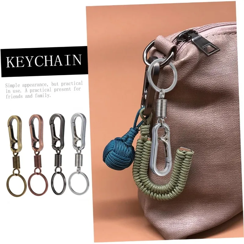 Брелок на шнурке с застежкой бронзовый винтажный крючок ручным вращением