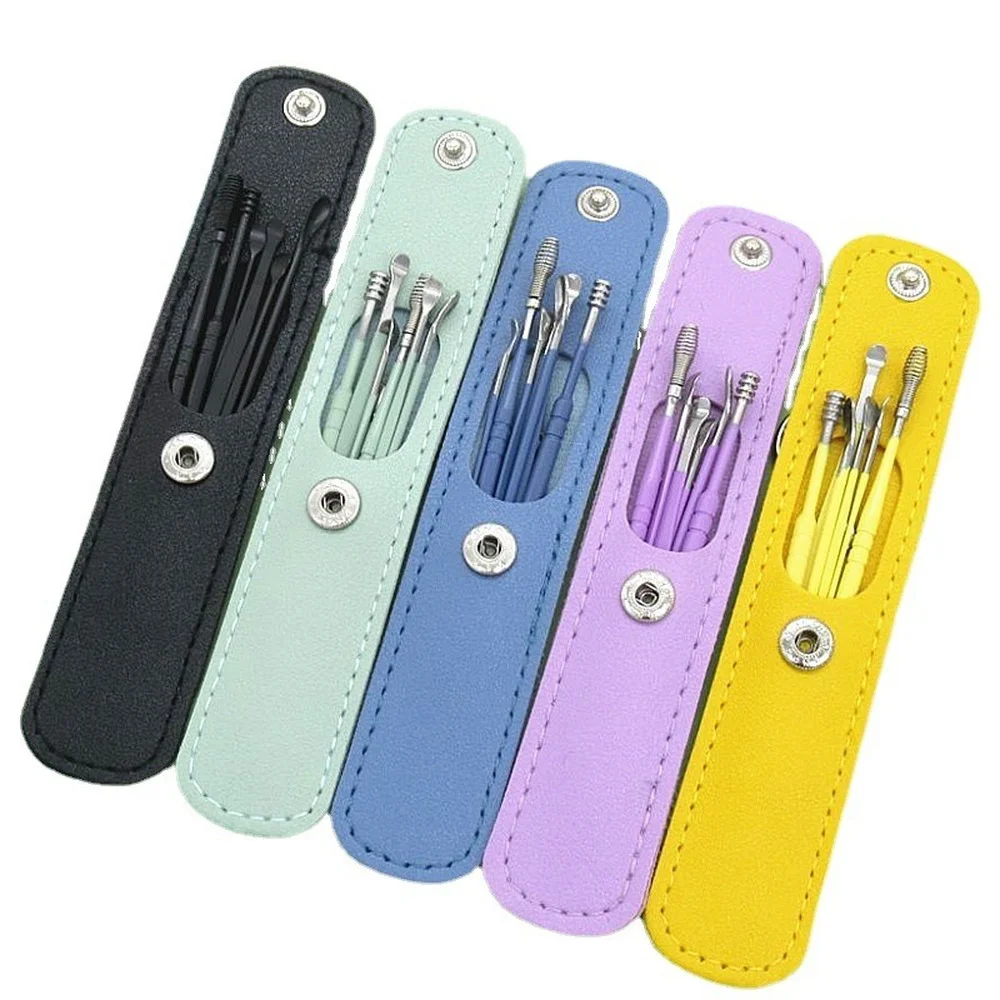 

Stainless Steel Ear Cleaner Wax Removal Tool Kit Reusable Ear Pick Set Health Care Cleaning Ear Kit for Adults Kids