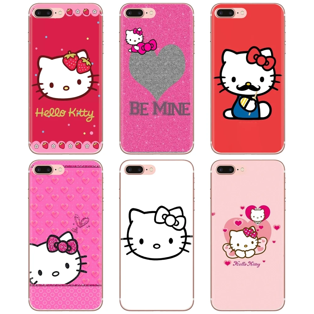 

Soft Shell Cases Hello Cat Kitty Cat Pattern For iPhone 10 11 12 13 Mini Pro 4S 5S SE 5C 6 6S 7 8 X XR XS Plus Max 2020