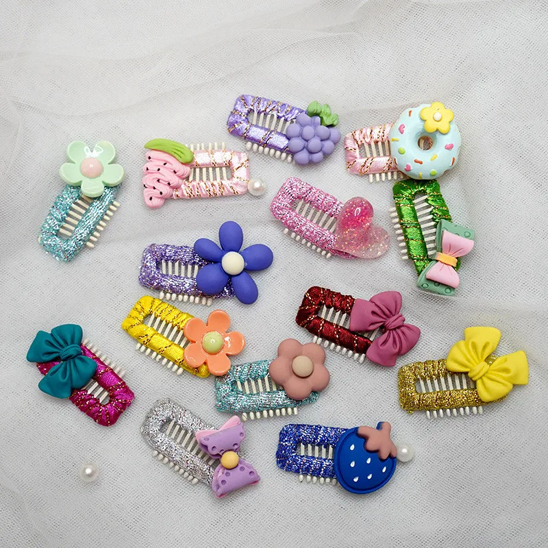 

New Bowknot Small Dog BB Hair Clips Yorkshire Hairpin Fashion Cute Pet Headdres Pet Comb Clip Dog Pet Grooming Accessories