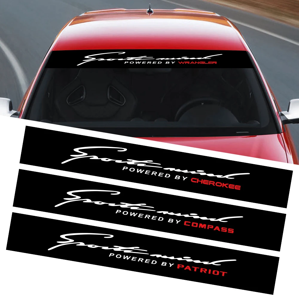 Наклейка на лобовое стекло автомобиля декоративная наклейка для Jeep Renegade Wrangler