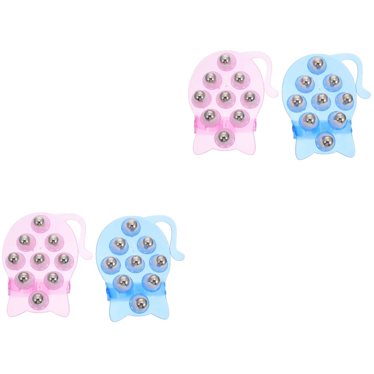 

2 Sets 2Pcs Comfortable Body Massagers Nine-beads Cat-shaped Tools
