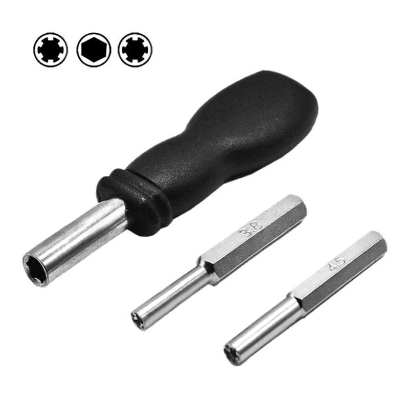 

Professional Security Screwdriver 3.8mm+4.5mm Security Tool Bit Gamebit for NES SNES N64 Game Boy Accessories