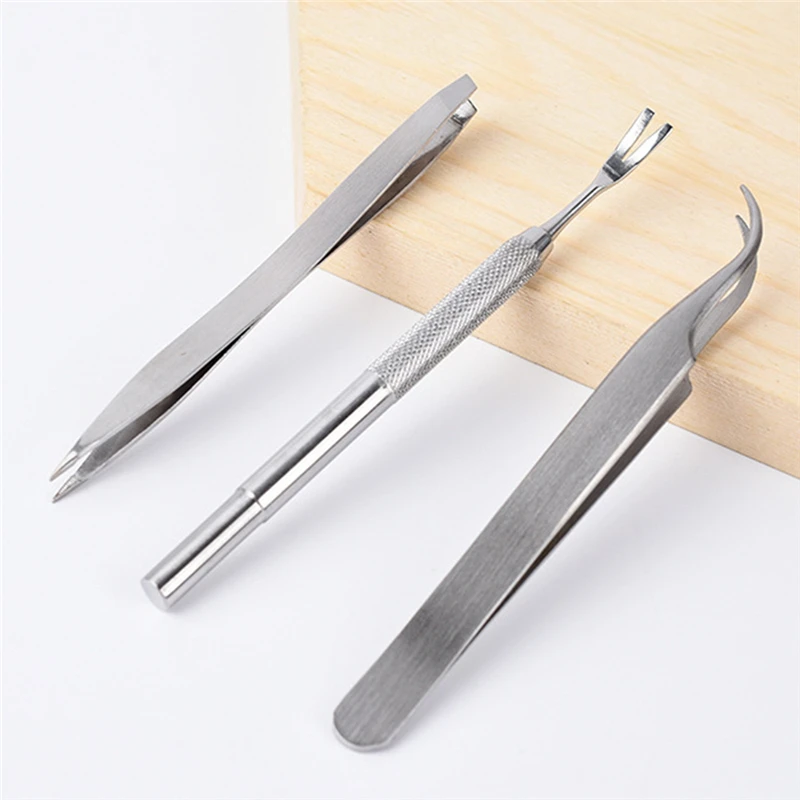 

3Pcs Pet Flea Treatment Tick Removal Tools Set 2 In 1 Stainless Steel Fork Tweezers Clip Set For Pet Supplies