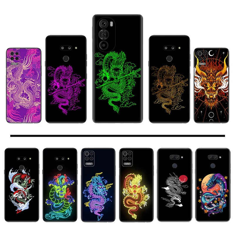 Unique Aesthetic Design Dragon Anti-Drop Phone Case For LG K52 K40 K61 K41S K42 K51S K71 G6 G7 k92 K Moto G8 G 71 60 51 50 31 30