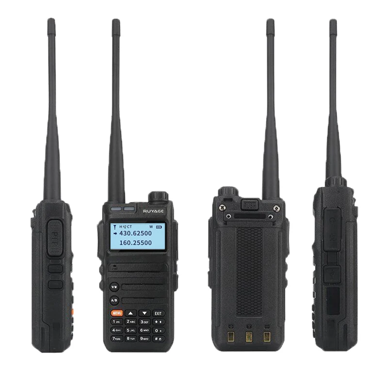Ruyage UV36 Walkie Talkie Ham Two-way Radio Stations Long Range Walkie-talkies Profesional UHF VHF USB Type C Charger 5W GMRS