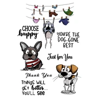mangocraft cute pets dogs diy cutting dies clear stamp scrapbooking metal dies silicone stamps embossed card album stencil decor