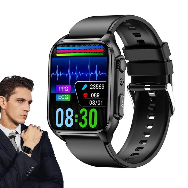 

Мужские и женские Смарт-часы для измерения уровня сахара в крови, ЭКГ, артериального давления, температуры, умные часы для спорта и фитнеса