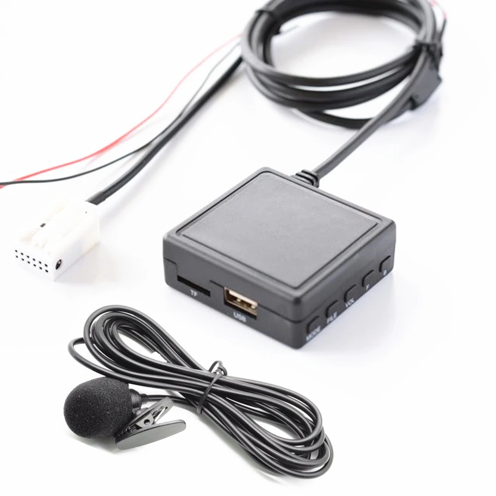 

Car Bluetooth 5.0 Wireless HIFI Bluetooth Aux Microphone Adapter TF USB Flash Drive for For Audi A4B7 TTs TT A8 R8 A3 2007-2014