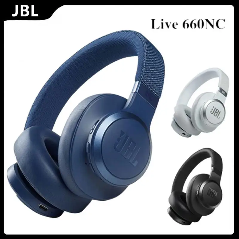 

Original For JBL LIVE 660NC Bluetooth Earphones Wireless Headphone Stereo Earbuds Noise Cancelling Bass Sound Headset With Mic