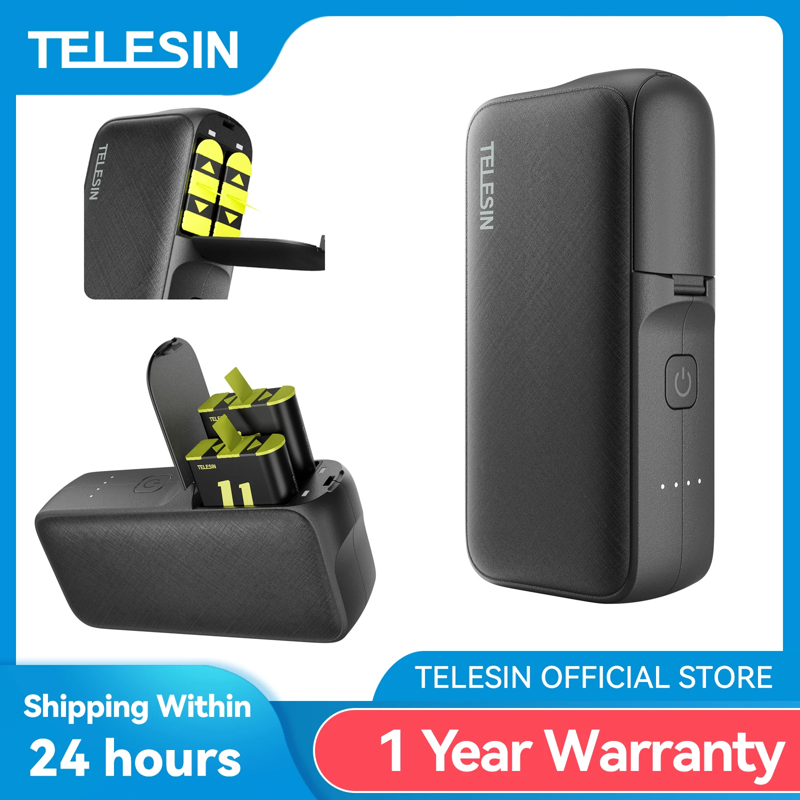 MacSafe Power Bank TELESIN Power Bank 10000mAH with 20W PD Fast Charging Portable Battery Charger For Gopro Hero 5 6 7 8 9 10 11 12 For Smart Phone MacSafe Power Bank TELESIN Power Bank 10000mAH with 20W PD Fast Charging Portable Battery Charger For Gopro Hero 5 6 7 8 9 10 11 12 For Smart Phone