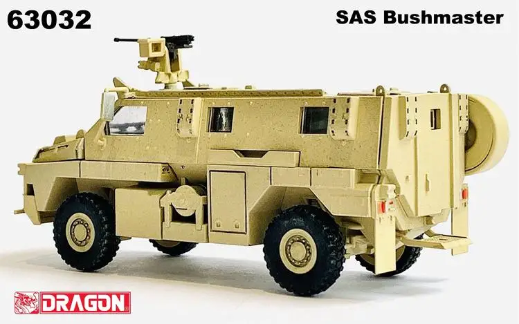 Модель автомобиля Dragon 63032 1/72 SAS Bush Master бронированный устойчивый к шахтам