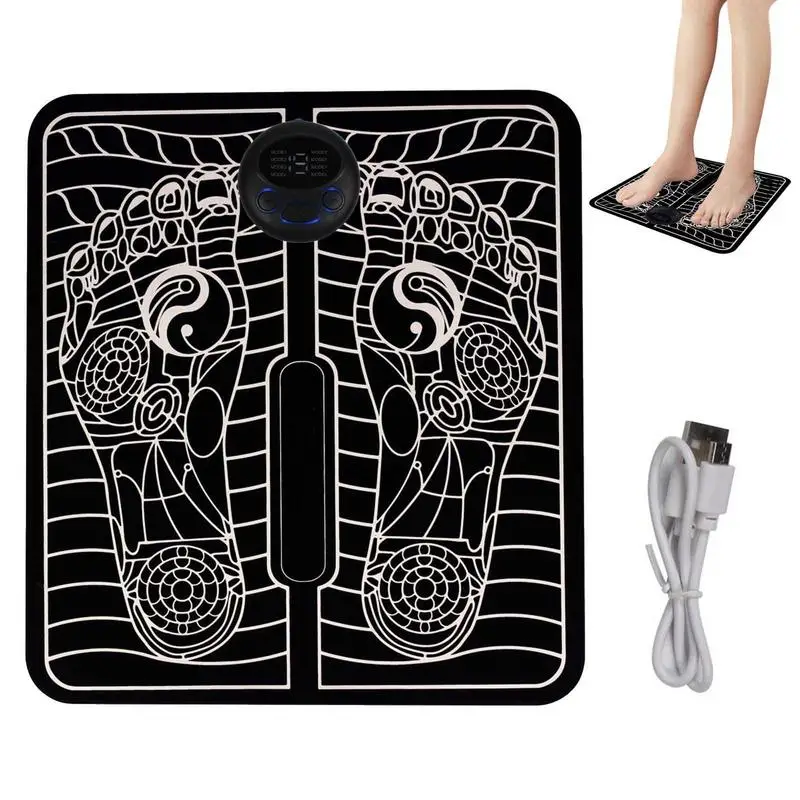 

Electric EMS Foot Pad Soft Foot Massager Electric Foot Stimulator Foot Massager Spa Cushion Relax Feet Leg Beauty With 6 Modes 9