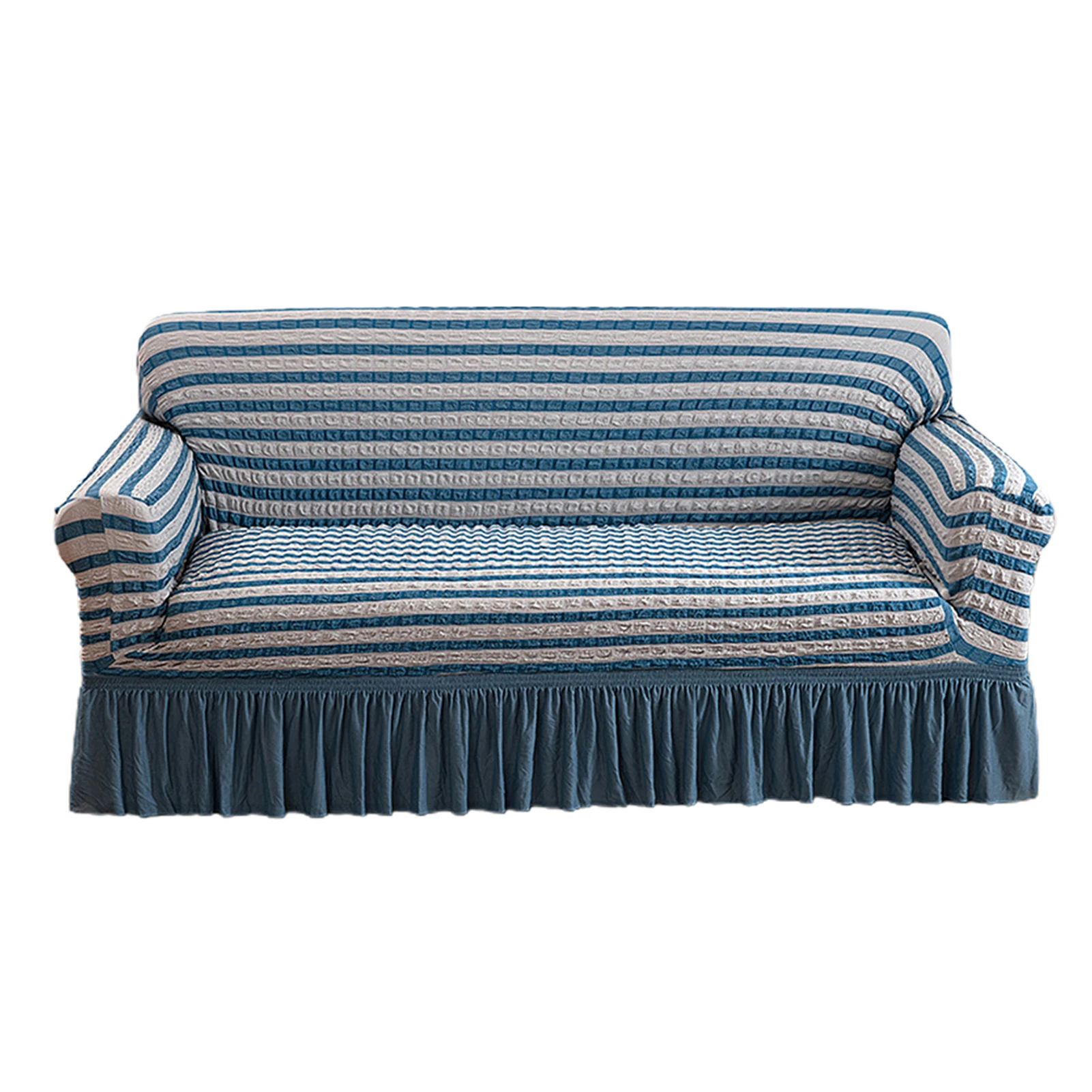 

Евро жаккардовый чехол для дивана в гостиную, эластичный многоразовый чехол для домашнего декора с юбкой, можно стирать в стиральной машине, защита мебели