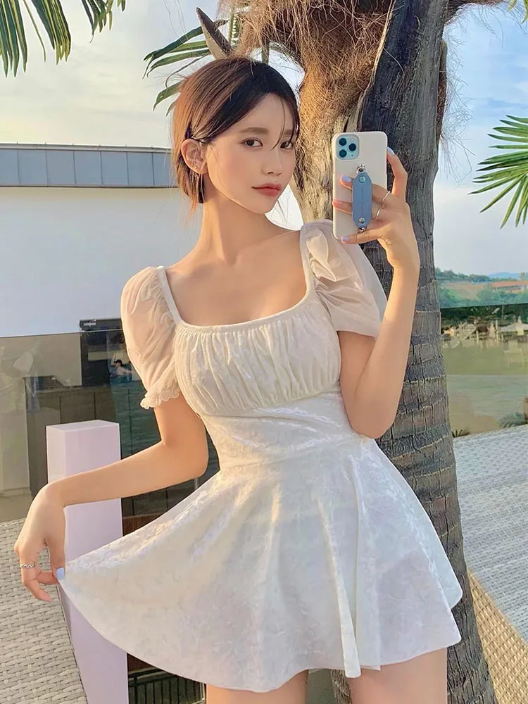 Купальный костюм женский сплошной пляжная одежда для плавания пикантная