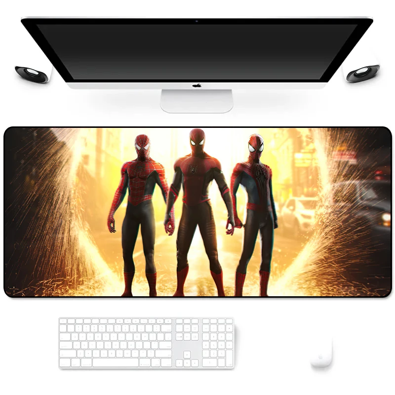 Антискользящий прочный резиновый большой игровой коврик для мыши Marvel