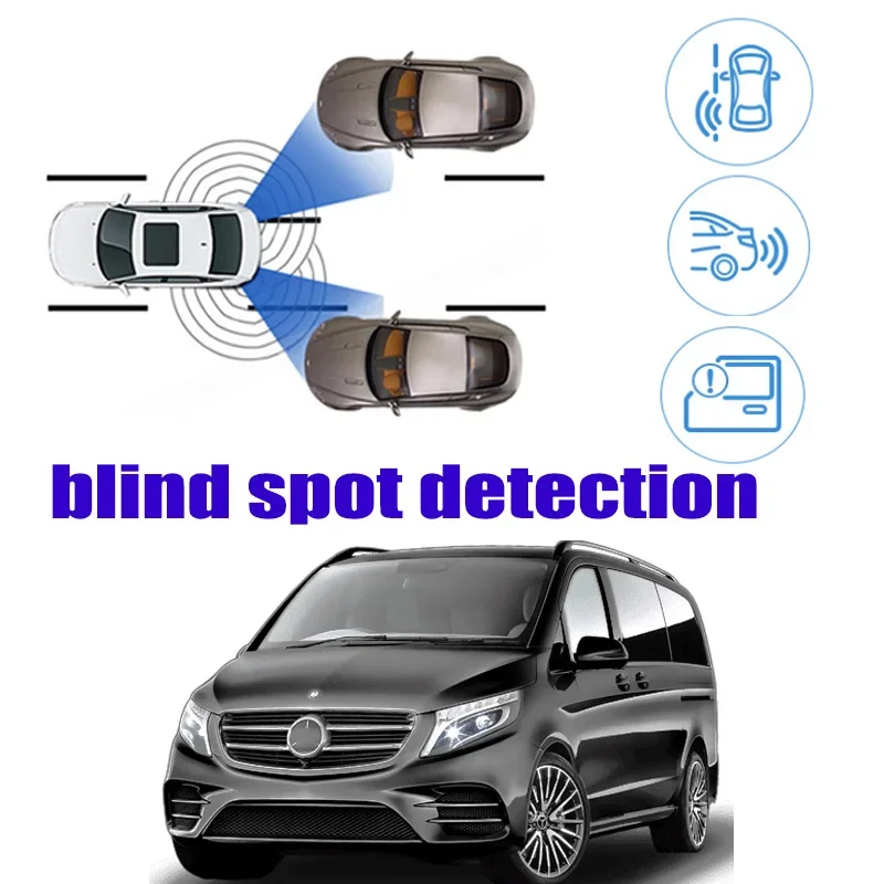 Для Mercedes Benz V Vito Viano Valente EQV W447 Автомобильный BSM Предупреждение о слепой зоне
