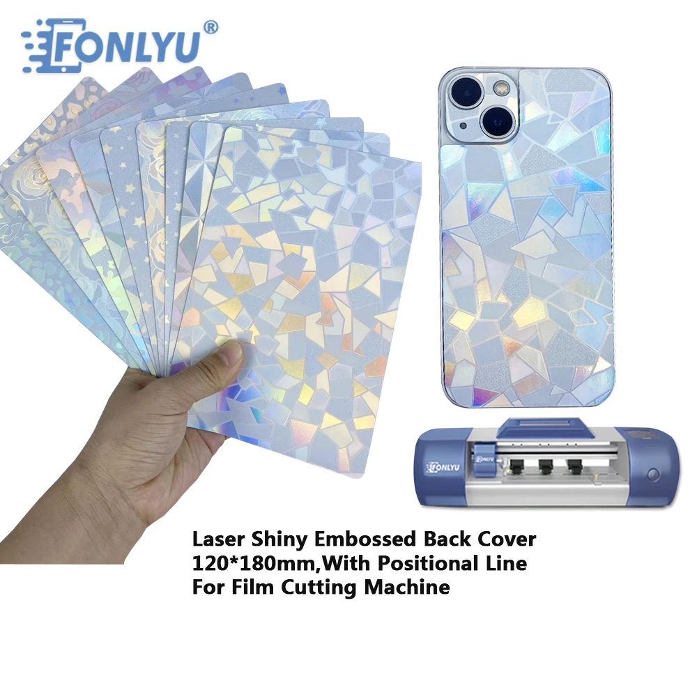 

FONLYU 3D Embossed Back Film Protector Sticker For Blade Cutting Machine Universal Cutting Film Decorative Back Cover For iPhone