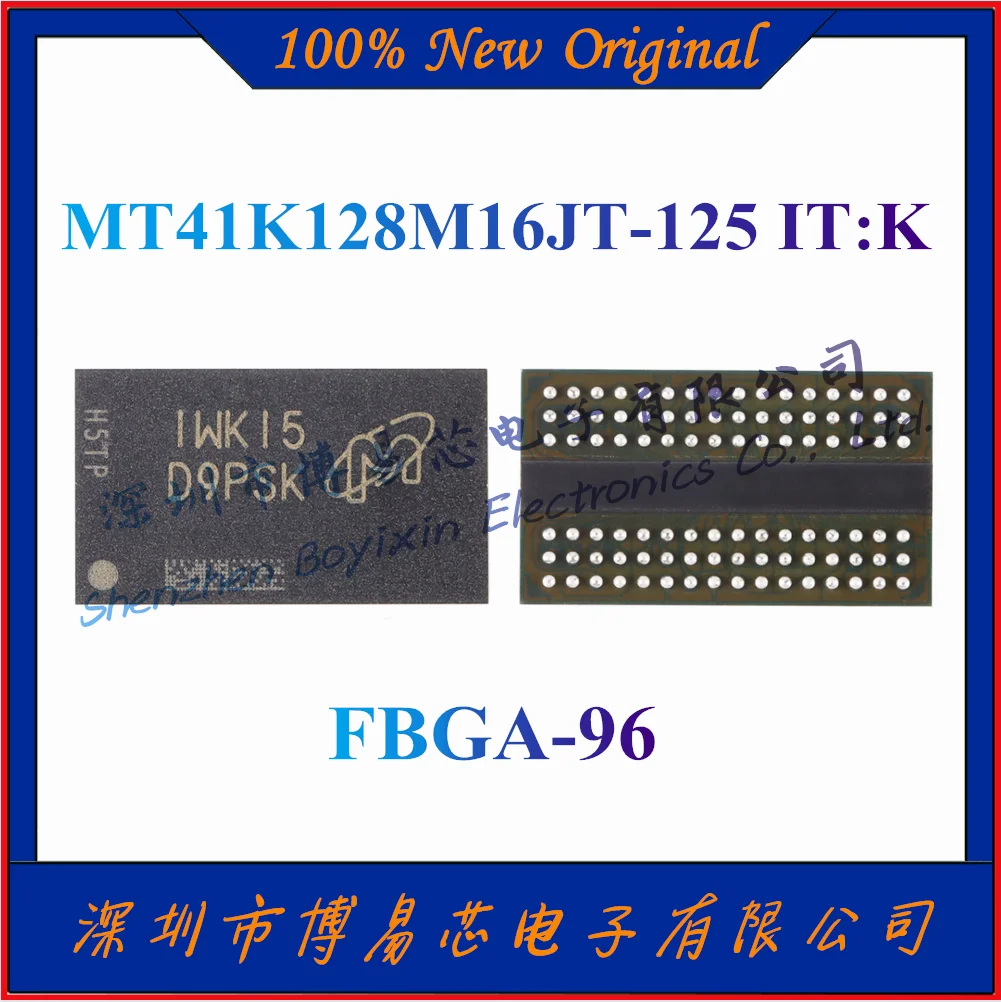 NEW MT41K128M16JT-125 IT:K Original authentic 2Gb DDR3L SDRAMN memory chip, package FBGA-96
