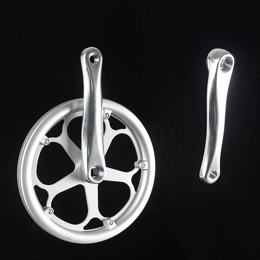 Односкоростная Звездочка для велосипеда комплект из хромированной стали 46T/52T