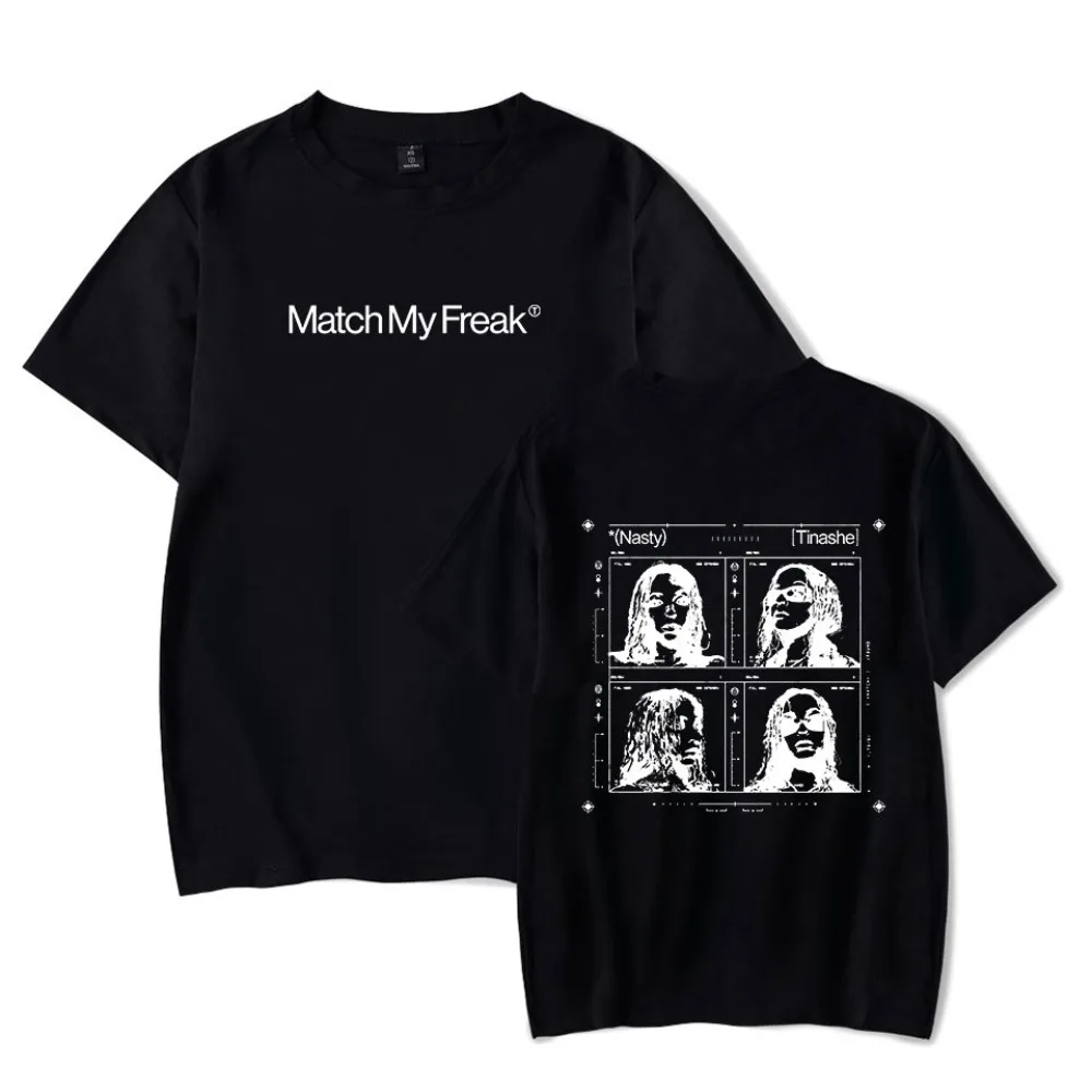 Tinashe Match My Freak Merch футболка с короткими рукавами для женщин и мужчин модная круглым