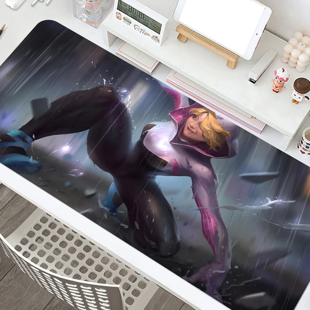 1pc hot superhero woman Gwen Stacy Non-slip Mouse Pad Suitable For Office Computers Laptops E-sports Game Desk Mats XXL Keyboard